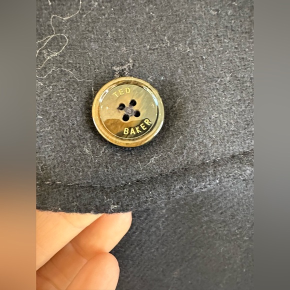 Ted Baker Men’s Bartley Wool Fur Collar Coat - Picture 11 of 14